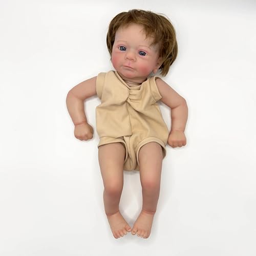 Enjoy with Love Neue 19inch Reborn Puppe Kit Lifelike fecilia erwachen Baby bereits gemalt unvollendete Puppenteile DIY Babyspielzeug von Enjoy with Love