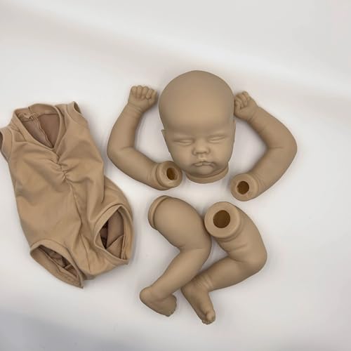 Enjoy with Love Neue 19inch lebensechte Reborn Puppe Kit Unfinished Puppe Teile DIY Spielzeug Original Quinbee Reborn Puppe Kit Neue Limbs von Enjoy with Love