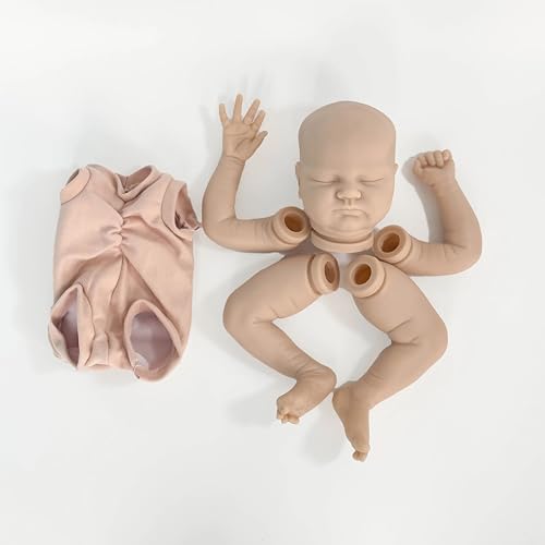 Enjoy with Love Neue 20inch Clearance Neugeborenes Baby Reborn Puppe Kit Baby Quinlyn Lebensechte Soft Touch Frische Farbe Unfinished Puppe Teile DIY Spielzeug von Enjoy with Love