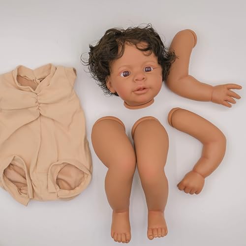 Enjoy with Love Neue 22inch Jaylan Fertige Reborn Baby Puppe Größe Bereits gemalt Lifelike Soft Touch Flexible Fertige Puppe Teile von Enjoy with Love