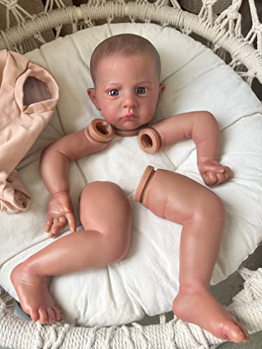 Enjoy with Love Neue 23 Zoll bereits bemalte Baby Doll Kits Reborn Doll Bauen Sie DIY Reborn Doll Kit Geschenk für Kinder zusammen von Enjoy with Love