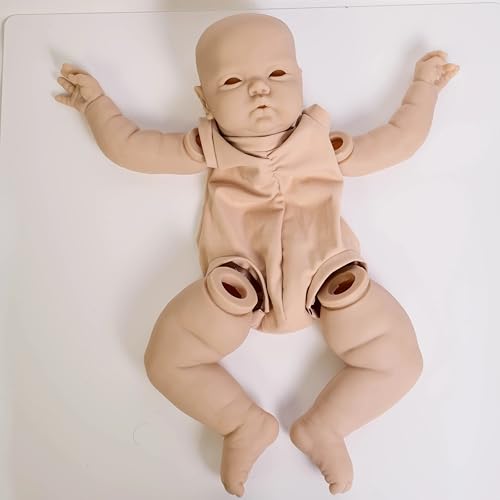 Enjoy with Love Neue 24Inch Baby Puppe Kit Kleinkind Reborn Pickle Erwachen Realistische Puppe Unfinished Puppe Teile enthalten Stoffkörper und Augen von Enjoy with Love