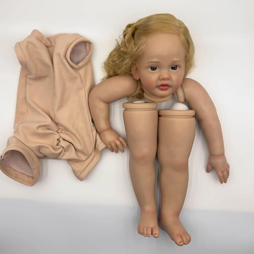 Enjoy with Love Neue 24inch Betty Lifelike Reborn Puppe Kit lackierte Puppe Kit Unfinished Puppe Teile mit Hand Wurzelhaar von Enjoy with Love