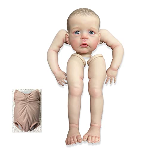 Enjoy with Love Neue 24inch Sandie Finished Reborn Baby Doll Größe bereits gemalt lebensechte Soft Touch Flexible fertige Puppenteile (Brown Eyes) von Enjoy with Love