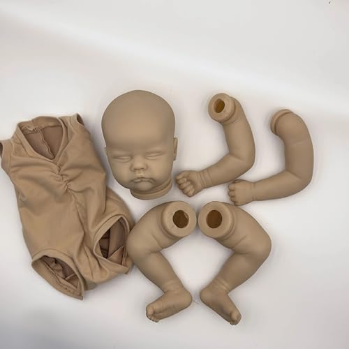 Enjoy with Love Neue Clearance 19inch lebensechte Reborn Puppe Kit Unfinished Puppe Teile DIY Spielzeug Original Quinbee Reborn Puppe Kit Neue Limbs von Enjoy with Love