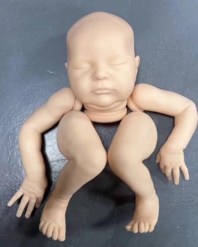 Enjoy with Love Neue Clearance Ready to Ship 20inch Reborn Doll Kit Laura Unfinished DIY Puppenteile mit Stoff Körper Frische Farbe von Enjoy with Love