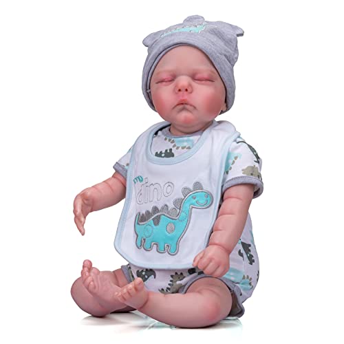 Enjoy with Love New 50CM Neugeborenes Baby Doll Willa Reborn Baby Doll Lebensechte 3D bemalte Haut mit sichtbaren Venen Collecitle Art Doll (Brown Eyes) von Enjoy with Love