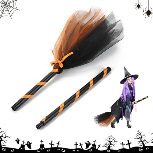 Halloween Besen Requisiten,Halloween Hexenbesen,Halloween Besen Requisiten,Halloween Kinder Party Verkleiden Sich Dekorationen,Halloween Kostüm Party Verkleiden Sich Lieferungen, Abnehmbare Halloween von Enjoyaa