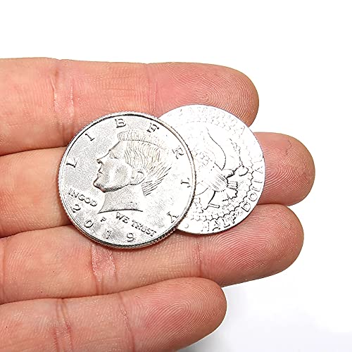 Enjoyer Flipper Coin Half Dollar Coin Magic Tricks Professional Magician Props Close Up Magic Stage Illusions von Enjoyer