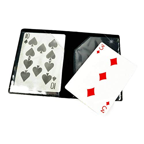 Enjoyer Optical Wallet Card Magic Tricks Cards Gimmicks Close Up Magic Street Stage Magic Cards Props Mentalism Magician Accessories, Schwarz von Enjoyer