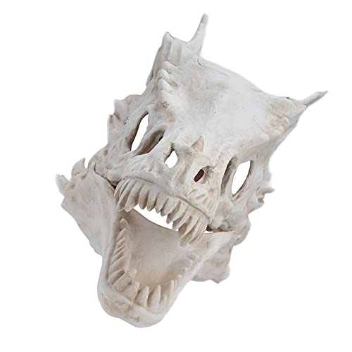 Dinosaurier-Maske, Elastische, reißfeste, ungiftige Latexmaske mit abnehmbarem Kiefer für Kostümpartys für Halloween-Partys von Entatial