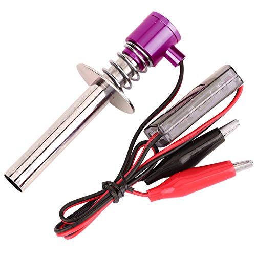 Entatial RC Plug Starter Igniter, 6V -24V RC Igniter, Glühkerze RC Elektronische Glühkerze Starter Starter Igniter Fit Men HSP Nitro Powered for Car Redcat(Violett) von Entatial