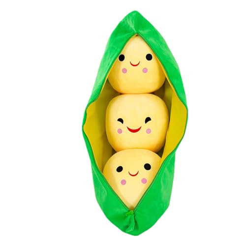 Eoixuqba 2 Stück Pod Plüsch - Erbsen PlüSchpuppe,Grüne Erbsen Kuscheltier,Erbsen Kissen,Erbsenschote Plüschtier,Erbsen Plüsch,Erbsen Stuffed,Erbsen Stofftier,Erbsen Kuscheltier,Für Auto Wohnzimmer von Eoixuqba