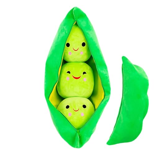 Eoixuqba 2 Stück Pod Plüsch - Erbsen PlüSchpuppe,Grüne Erbsen Kuscheltier,Erbsen Kissen,Erbsenschote Plüschtier,Erbsen Plüsch,Erbsen Stuffed,Erbsen Stofftier,Erbsen Kuscheltier,Für Auto Wohnzimmer von Eoixuqba