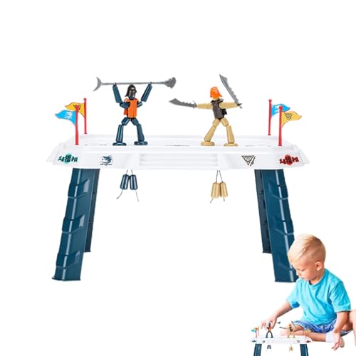 Eoixuqba Battle-Brettspielspielzeug, kleine Battle-Actionfiguren - 2-Spieler-Streichpuppen für Kinder - Lustiges interaktives Puppenspiel, Outdoor-Spielzeug für Eltern-Kind-Reisespielzeug von Eoixuqba