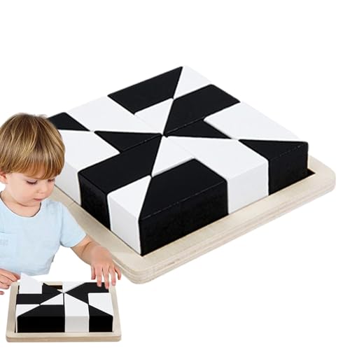 Eoixuqba Blockpuzzles für Kinder, Holzpuzzles, Spielzeug,Verstecktes -Vorschul-Lernspielzeug | Lernbausteine, Aufklärungspuzzle – Spielzeug zur Entwicklung der Feinmotorik für Kinder und Erwachsene von Eoixuqba