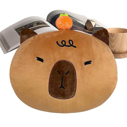 Eoixuqba Capybara-Kuscheltiere, Capybara-Plüschtier,Cartoon Plüschpuppenkissen - Kuscheltier in Capybara-Form für Auto, Bett, Schlafzimmer, Couch und Wohnzimmer von Eoixuqba