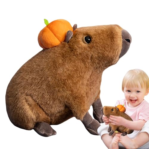 Eoixuqba Capybara-Plüschtier, Gefülltes Capybara, 11,81-Zoll-Capybara-Plüsch mit, Tierplüschtiere, realistische Plüschkissen, Kinderkuscheltiere für besondere Anlässe von Eoixuqba