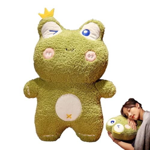 Eoixuqba Frosch Stofftier,Stofffrosch,Umarmendes Plüsch-Deko-Tierkissen | Frosch-Kuscheltiere, Plüschtiere, 40,6 cm, süßes Plüschtier, weiches Kuscheltier für Familien, Kinder, Mädchen und von Eoixuqba