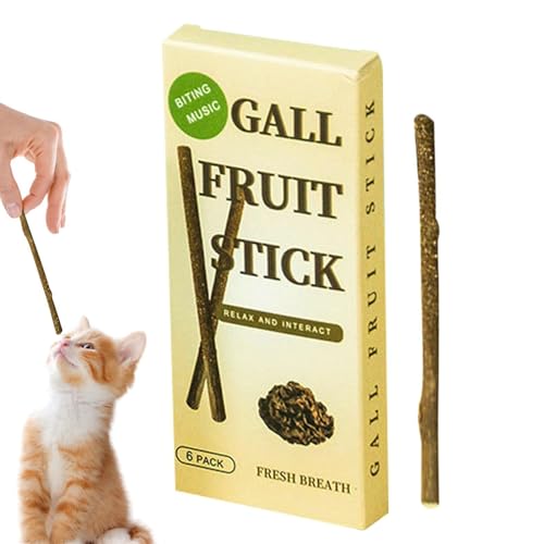 Eoixuqba Katzenminze Spielzeug Sticks - 6 Stück Cat Chew Sticks Catnip Toys Silvervine Sticks Kitten Chew Toys | Zahnpflege-Katzenspielzeug, essbares Kätzchenspielzeug zum Lecken von Katzen von Eoixuqba