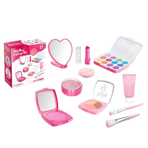 Eoixuqba Kinder-Make-up-Set, Kinder-Make-up-Sets für Mädchen | Make-up-Spielzeugsets für Mädchen | Gefälschtes Kinder-Rollenspiel-Make-up-Set, sichere Rollen-Kosmetik-Sets zum Spielen und Unterhalten von Eoixuqba