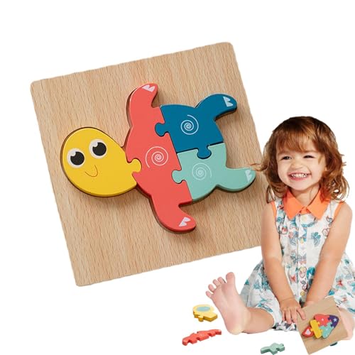 Eoixuqba Kleinkind-Puzzles,Kleinkind-Holzpuzzles,3D-Tierpuzzles aus Holz für Kinder - -Spielzeug für Mädchen und im Alter von 1 bis 3 Jahren, Puzzle-Lernen, pädagogische Weihnachts- und von Eoixuqba