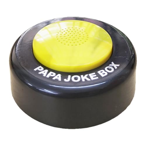 Eoixuqba Papa-Witz-Button,Papa-Witz-Button - Neuartige sprechende Knopfknebel und praktische Scherzspielzeuge,Sprechender Papa-Witz- mit 50 urkomischen Papa-Witzen, lustiges, albernes von Eoixuqba