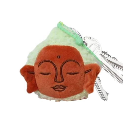 Eoixuqba Plüschbeutel Charme, Buddha Stoffed Toy,Lucky Cartoon Stoffed Puppe - Sammlerspielzeugautos Key Ring Accessoires, Neuheitenbeuteldekorationen für Kinder Erwachsene von Eoixuqba