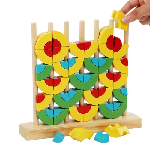 Eoixuqba Stapelspielzeug für Kinder,Stapelspielzeug aus Holz | Bausteine ​​Stapelspielzeug - Feinmotorikspielzeug, Formanpassungsspiel, Lern- und Lernspielzeug für Kinder von Eoixuqba