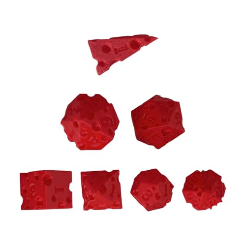 Eoixuqba Würfel Für Spiele,Brettspiel Würfel Deko Käse Motiv | 7 Stück Nummeriert Realistisches 3D Druck Spielzeug Für Zuhause Reisen Camping Picknick Gruppenaktivitäten Wohnheim Eoixuqba Würfel Für Spiele,Brettspiel Würfel Deko Käse Motiv | 7 Stück Nummeriert Realistisches 3D Druck Spielzeug Für Zuhause Reisen Camping Picknick Gruppenaktivitäten Wohnheim von Eoixuqba