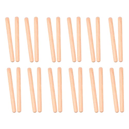 Eoslcusmvl 12 Paare Claves Musikalisches Instrument Rhythm Sticks Schlagzeug Rhythm Sticks Kinder Musik Spielzeug von Eoslcusmvl