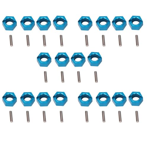 Eoslcusmvl 20x A949-11 Aluminium Sechskant Rad Hex Seat Mount Hub Pins 7Mm Upgrade Teile für 1/18 A949 A959 A969 A979 K929 RC Auto von Eoslcusmvl