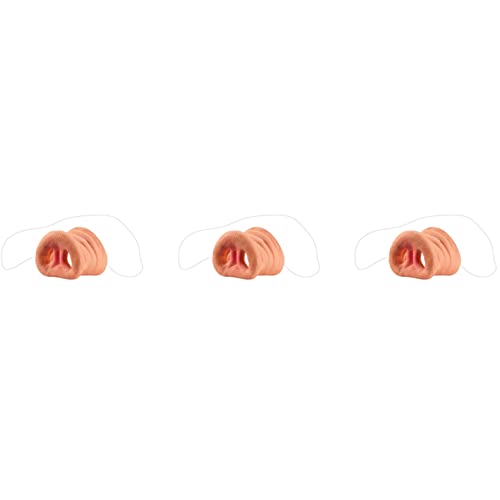 Eoslcusmvl 3X Pig Nasenband KostÜm Gummi Schnauze Erwachsenes Kind Halloween Funny Tricks Geschenke von Eoslcusmvl