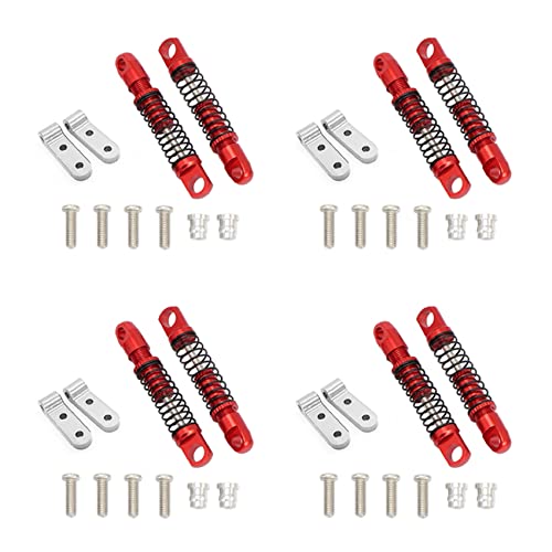 Eoslcusmvl 8X für D12 RC Auto Metall Stoßdämpfer Hinten Stoß Dämpfer mit Halterung Sitz Upgrades Teile Zubehör, 1 von Eoslcusmvl