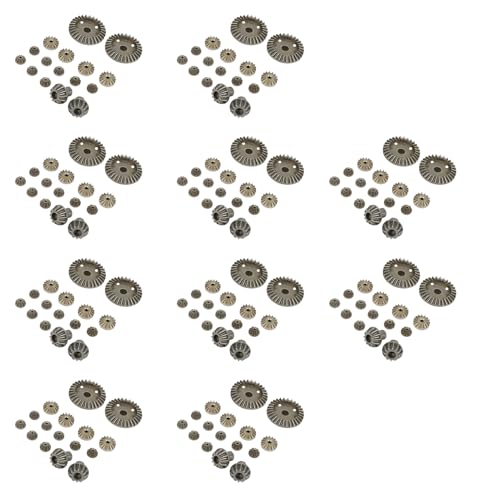 Eoslcusmvl Upgrade Metall Getriebe 30T 16T 10T Differential Antriebs für 144001 12428 12429 12423 12429 RC Auto Teile, 160 StüCke von Eoslcusmvl