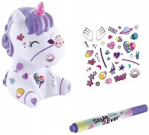 Creativ-Set Leuchtende Dekore Tiere Stehendes Einhorn violett E von Epee