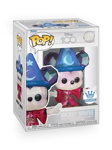 Epic Collectibles Pop Disney: Fantasia - Mickey Mouse Sorcerer's Apprentice (Facettenvariante) Vinyl Figure Exclusive Bundle with Compatible Funko Box Protector von Epic Collectibles