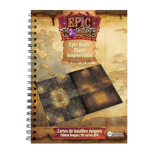 Epic Forge Buch Spielbrett: Dungeons (305 x 420 mm) Format A3 von Epic Forge