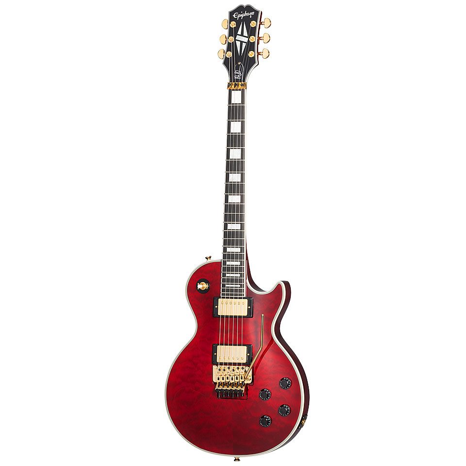 Epiphone Alex Lifeson Les Paul Custom Axcess Quited E-Gitarre von Epiphone