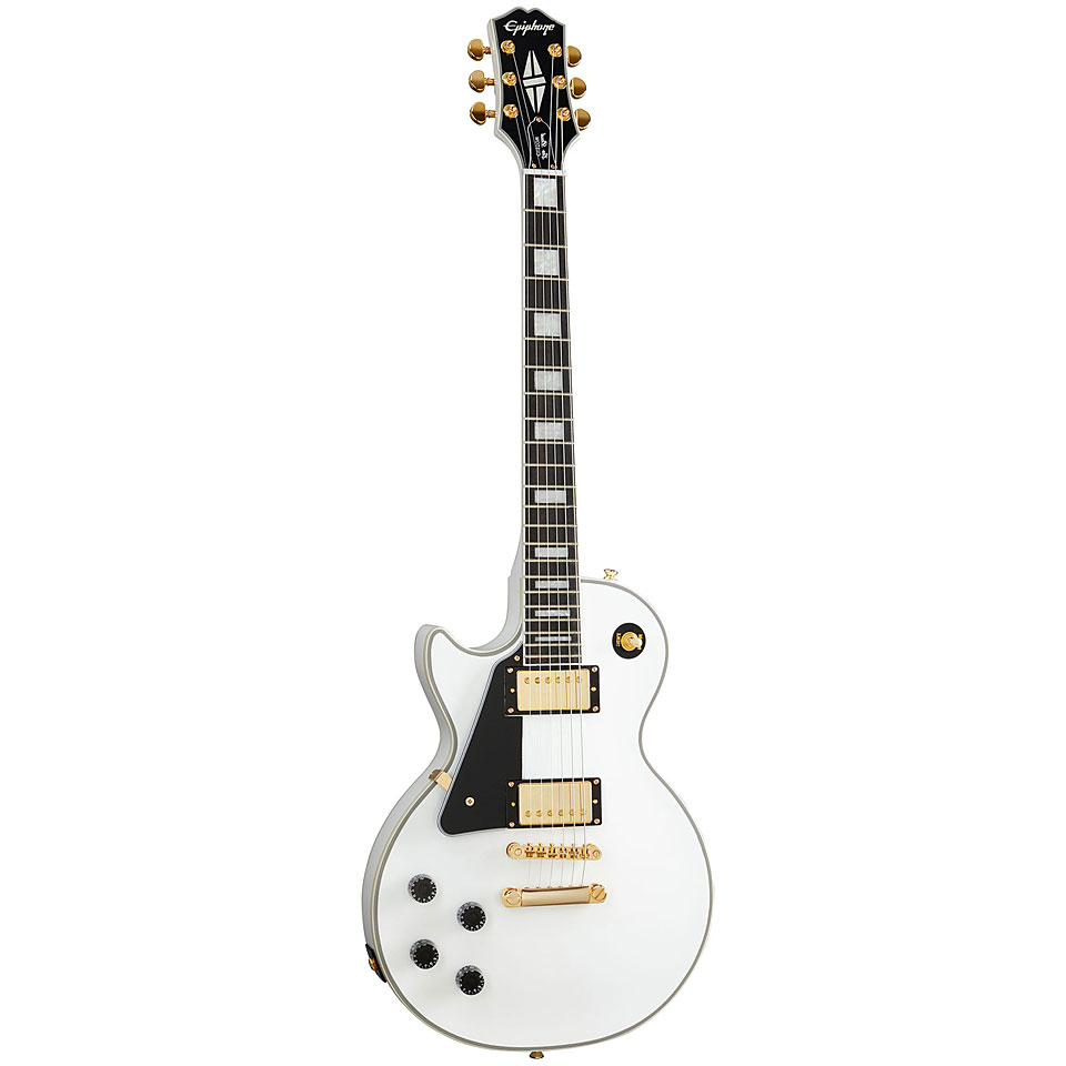 Epiphone Les Paul Custom Alpine White Lefthand E-Gitarre Lefthand von Epiphone