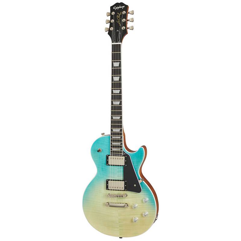 Epiphone Les Paul Modern Figured Caribbean Blue Fade E-Gitarre von Epiphone