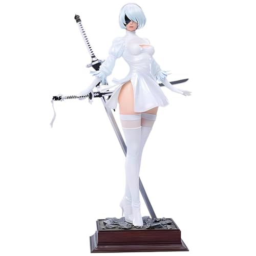 Epitome 2Bautomata Anime Figur 2B YoRHa Nr. 2 Typ B Figur Stehende Haltung Anime Action Abenteuer Spiel Charaktere Statue PVC Modell Ornamente Desktop Sammlung Geschenke für Fans von Epitome