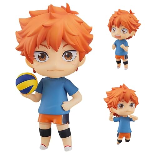 Epitome Anime Haikyuu Figuren Hinata Shoyo/Kotaro Bokuto Actionfigur Q Version Bewegliche Austauschbare Statue Gesicht PVC Modell Desktop Dekoration Sammlung Geschenke für Fans (Stil 2) von Epitome