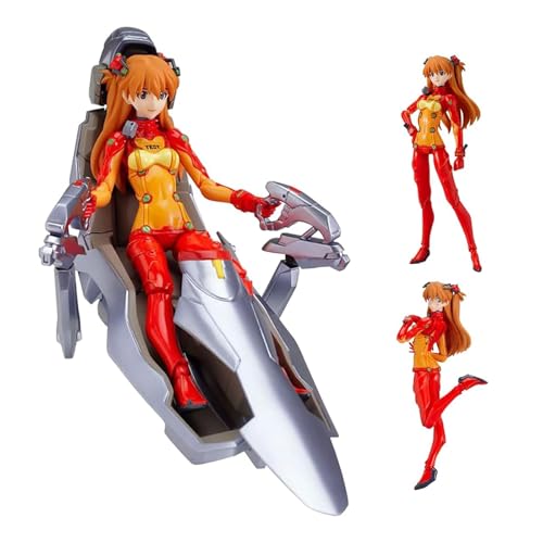 Epitome Asuka Langley Soryu Anime Figur Kampf Kriegsschiff Action Figur Austauschbares Zubehör für mehrere Szenen Anime Figur Desktop Dekoration Kollektionen Geschenke für Fans von Epitome