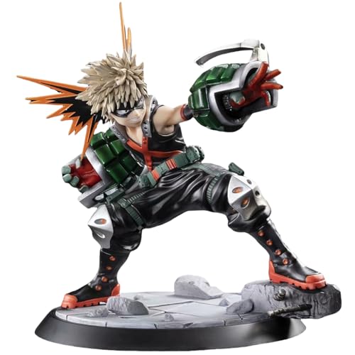 Epitome Bakugou Katsuki Figur MHA Anime Figur Battle Szene Design Action Figur Anime Cartoon Charakter PVC Modell Statue Desktop Dekoration Sammlerstücke Ornamente Sammlung Geschenke für Fans von Epitome