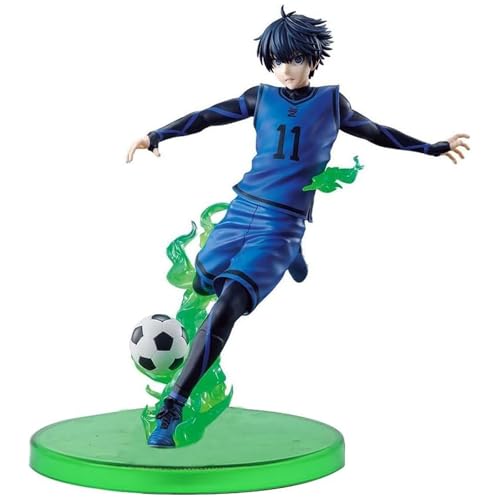 Epitome Blue Lock Anime Figur Seishiro Nagi/Reo Mikage/Isagi Yoichi/Bachira Meguru Actionfiguren Kicking Position PVC Modell Statue Ornamente Desktop Collection Geschenke Fans (Isagi Yoichi) von Epitome