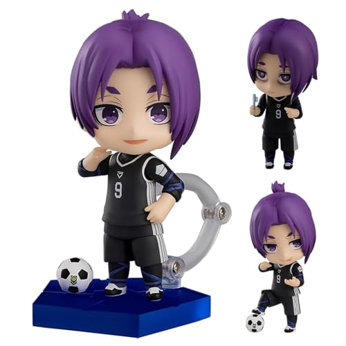 Epitome Blue Lock Figure Reo Mikage Anime Figure Q Version Anime Character Figure Animation Action Figure PVC Model Statue Collectibles Ornaments Desktop Decorations Gifts von Epitome