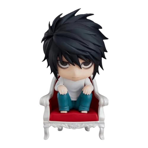 Death Note Anime Figuren Licht Yagami und L Actionfigur bewegliches Gesicht veränderbare Puppen Desktop Dekoration Ornamente Licht Yagami PVC Kollektionen (L) von Epitome