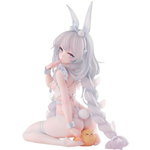 Epitome MNF Le Malin Figure Azur Lane Anime Figure Game Cartoon Statue Sitting Pose Bunny Girl MNF Le Malin Action Figure PVC Model Desktop Decoration Collection Gifts for Fans von Epitome