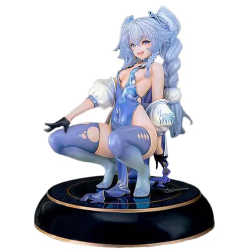 Epitome Mädchen PA15 Figur Blau hockender Pferdeschwanz Anime Figur Anime Spiel Charakter Modell PVC Cartoon Statue Desktop Dekorationen Sammlung Ornamente Geschenke von Epitome